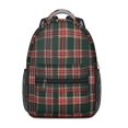 thumbnail image 1 of Red and Green Checkered Pattern Backpack for School, Cute School Bag with Adjustable Shoulder Straps and Padded Back, 15.3"x11"x6.7", 1 of 5