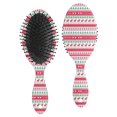 thumbnail image 1 of Red and Green Christmas Pattern Hair Brush,Girls Detangling Hair Brush,Glide Through Tangles with Ease for Wet & Dry Hair,8.8"X2.8", 1 of 7
