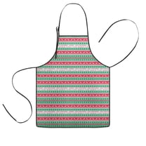 Red and Green Christmas Pattern Kids Aprons for Girls and Boys,Adjustable Neck Strap Toddler Aprons for Kids Cooking Baking