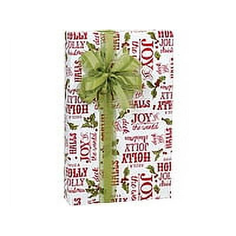 JAM & Envelope Matte White Holiday Gift Wrap Paper, 25 sq ft.