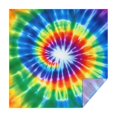 thumbnail image 1 of Red and Green Tie Dye Pattern Square Tablecloth, Waterproof Wipeable Spillproof Washable Table Cover for Home Kitchen Party and Daily Decor 60"x60", 1 of 5