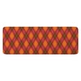 thumbnail image 1 of Red and Orange Argyle Pattern Kitchen Rug Mat,Kitchen Runner Rugs Non Skid Washable,Decorative Kitchen Floor Mats for Kitchen,Sink,Laundry,17"x47.2", 1 of 7