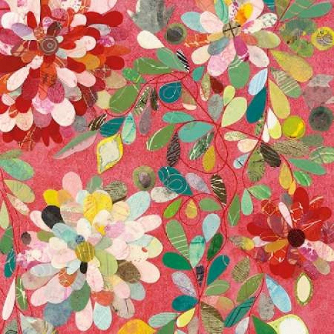 Red and Pink Dahlia II Canvas Art - Candra Boggs (24 x 24)