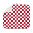 thumbnail image 1 of Red and White Checkered Pattern Dish Drying Mat for Kitchen 1 Pack, Ultra Absorbent Microfiber Dishes Drainer Mats,16"x18", 1 of 6