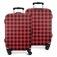 thumbnail image 1 of Red and White Checkered Pattern Luggage Cover Fashion Suitcase Cover Baggage Covers Fit 25-28 Inch Luggage (Go Travel), 1 of 5