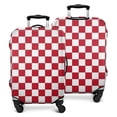 thumbnail image 1 of Red and White Checkered Pattern Luggage Cover Fashion Suitcase Cover Baggage Covers Fit 25-28 Inch Luggage (Go Travel), 1 of 5