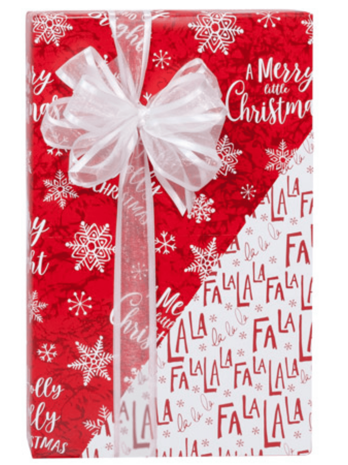 Red From Santa With Love Holiday Christmas Gift Premium Wrapping Paper 15ft