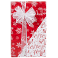 thumbnail image 1 of Red and White Fa La La Holiday Christmas Gift Premium Wrapping Paper 15ft, 1 of 1