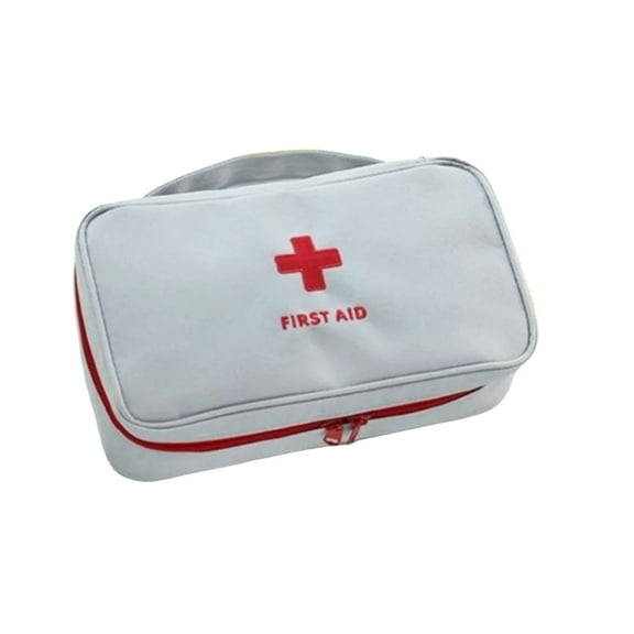 Red and White Fashionable Travel Portable Handheld Medical Storage and Organizing Bag