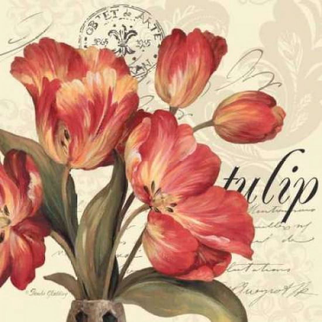 Red and White II Canvas Art - Pamela Gladding (24 x 24)