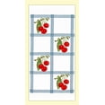 thumbnail image 1 of Red and White Kitchen Country Cherry Towel with Blue Tiles #VL74, 1 of 1