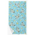 thumbnail image 1 of Red and White Papillon Bath Towel Large 24 in x 42 in, 1 of 5