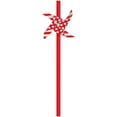 thumbnail image 1 of Red and White Pinwheel Paper Straws, 3ct, 1 of 2