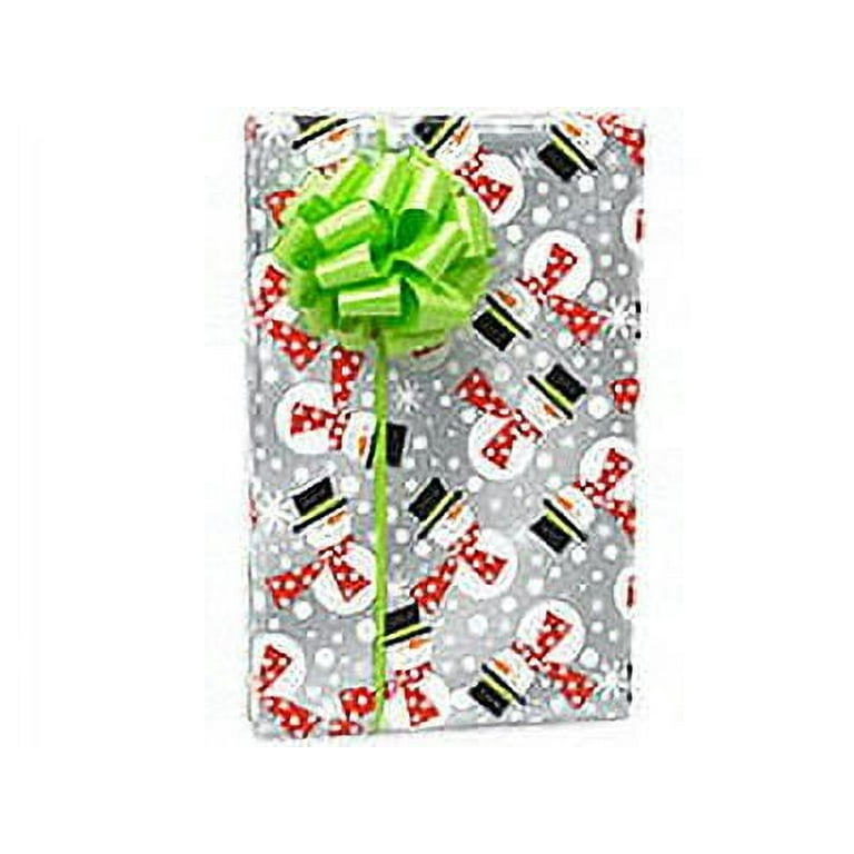 Christmas Reversible Wrapping Paper, Red And While Polka Dots Mega