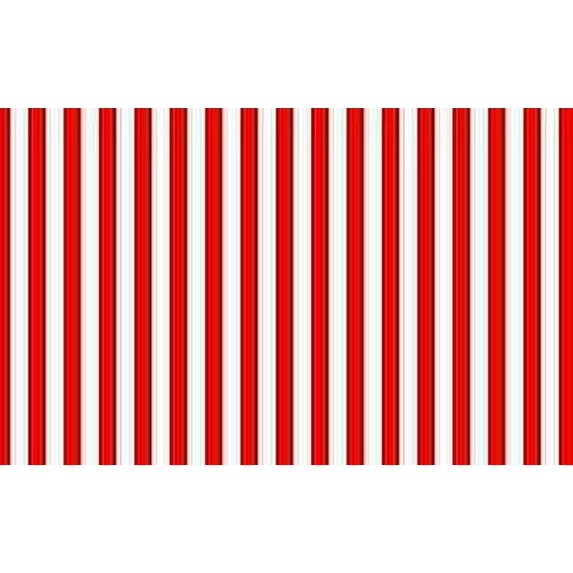 Red and White Stripe Edible Cake & Cupcake Image Decoration Frosting Sheet