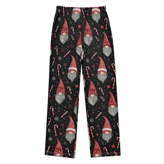 Red and White Striped Pajama Pants Soft and Lightweight Elastic Waistband Pajama Pants