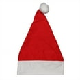 thumbnail image 1 of Red and White Unisex Adult Christmas Santa Hat Costume Accessory - Small, 1 of 2