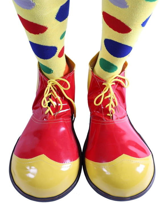 Red and Yellow Jumbo Shoe for a Clown