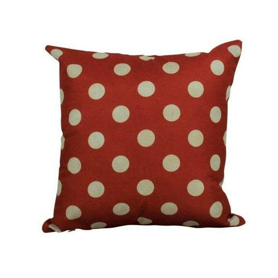 Red and white Polka Dots | Pillow Cover | Solid Accent Pillows | Polka Dot Pillow | Best Place to Buy Throw Pillows | Red Throw PIllows