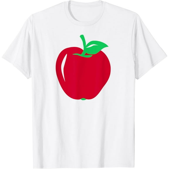 Red apple T-ShirtFruit storeMen's and women's pure cotton short-sleeved shirts