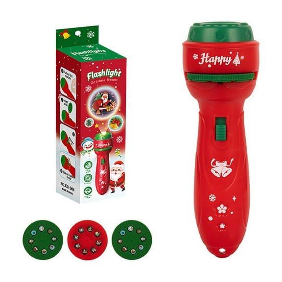 Red ark Blue Christmas Projector Light With Festive Images For Children