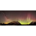 thumbnail image 1 of Red aurora borealis, shooting star, and Milky Way over Carcross Desert, Carcross, Yukon, Canada Poster Print (21 x 9), 1 of 1
