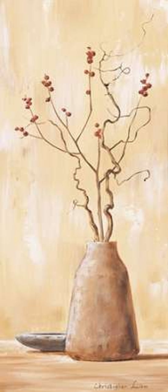 Red berries V Canvas Art - Christopher Lien (10 x 20)