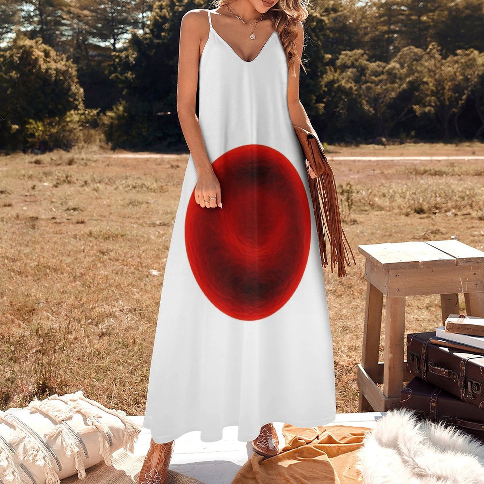 Red blood cell Sleeveless Dress elegant chic wedding evening dresses Womens  dresses sexy short dresses daring - Walmart.com
