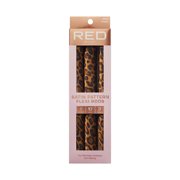 Red by Kiss Animal Print Satin Flexi Rods | Heatless Curlers for Smooth, Frizz-Free Curls