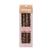 Red by Kiss Animal Print Satin Flexi Rods | Heatless Curlers for Smooth, Frizz-Free Curls