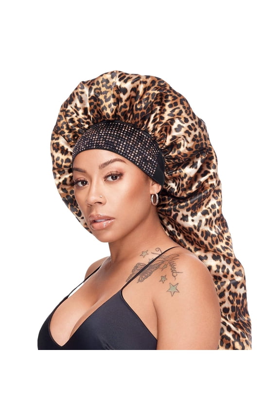 Red by Kiss Diamond Bling Bonnet Luxe Leopard Braid (HQ209)