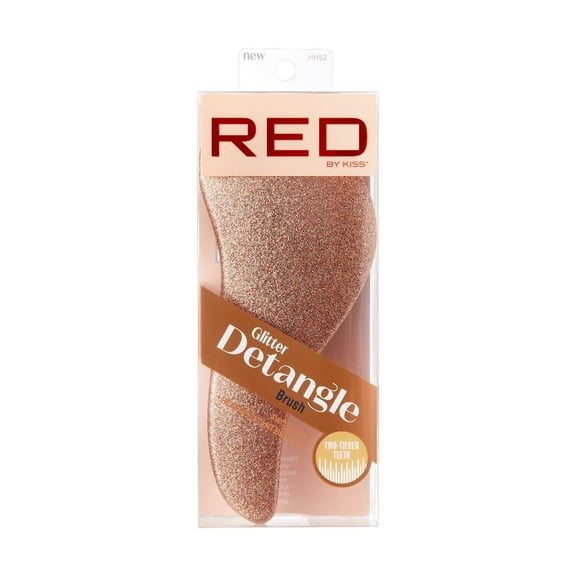Red by Kiss Glitter Detangle Brush HH52 -Gold