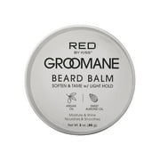 Red by Kiss Groomane Beard Balm Sandalwood, 3oz, Conditioning & Styling with Argan Oil & Sweet Almond Oil , Light Hold, Softens & Tames Facial Hair