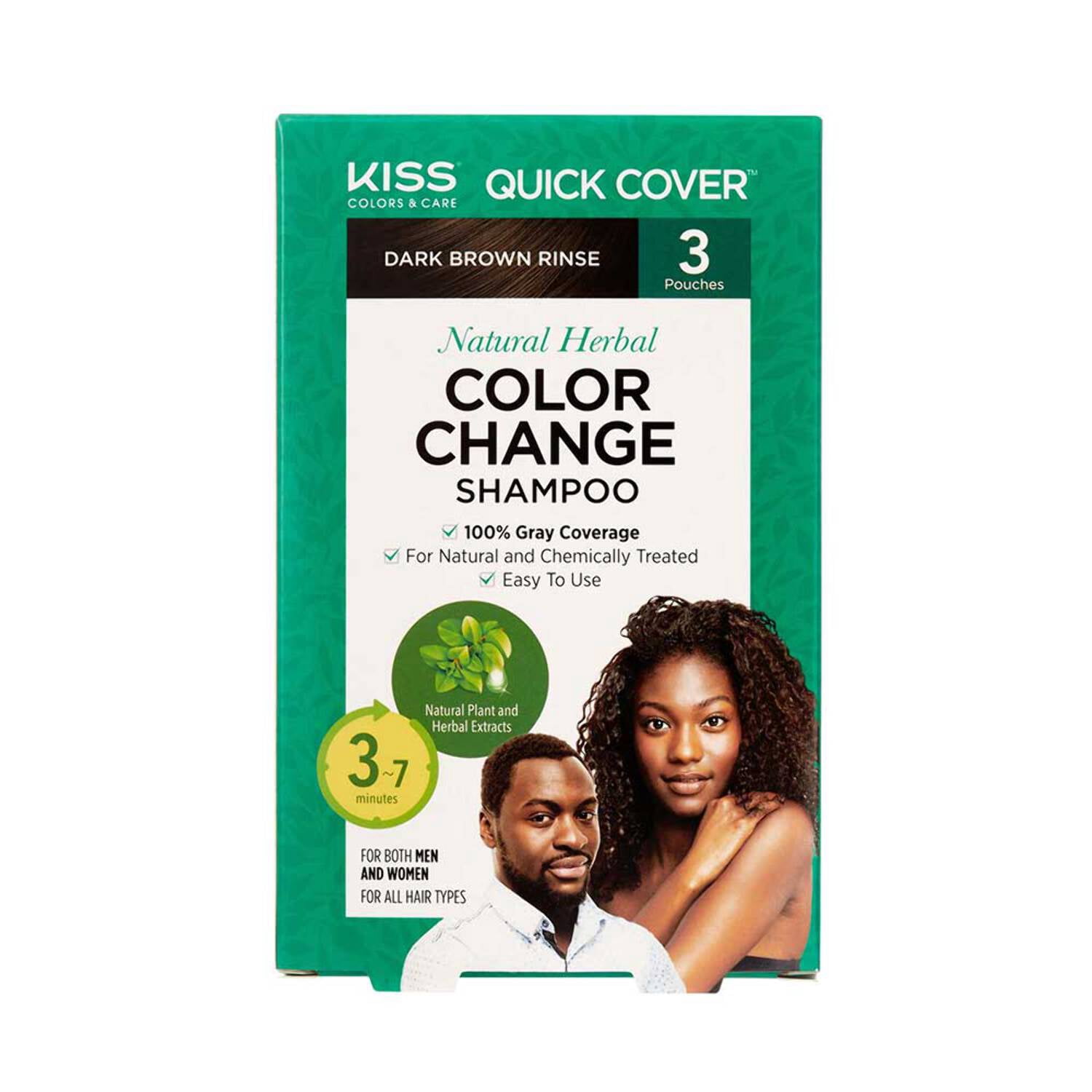 Red by Kiss Quick Cover Natural Herbal Color Change Shampoo 3