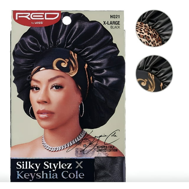 Red by Kiss Silky Bonnet Extra Large Black - HQ21