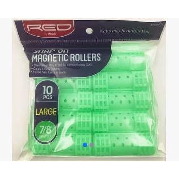 Red by Kiss Snap on Magnetic Rollers