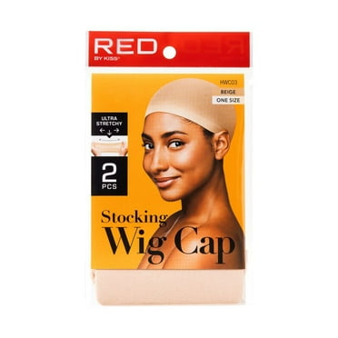 Red by Kiss Stocking Wig Cap 2pcs One Size, Beige HWC03