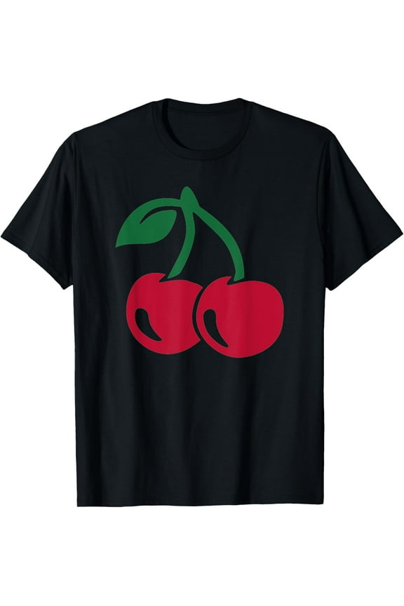 Red cherries Funny Creative Graphic Women T-Shirt