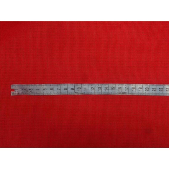 Red cotton organdy 44quot; ~micro check/window pane design medium finish