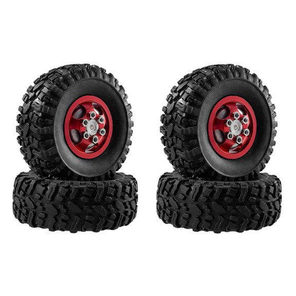 Red for 1/12 MN82 LC79 MN78 Naughty Dragon Remote Control Car Accessories Metal Upgrade Wheels and Tires