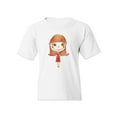 thumbnail image 1 of Red-haired Girl T-Shirt Juniors -Image by Shutterstock,  Medium, 1 of 4