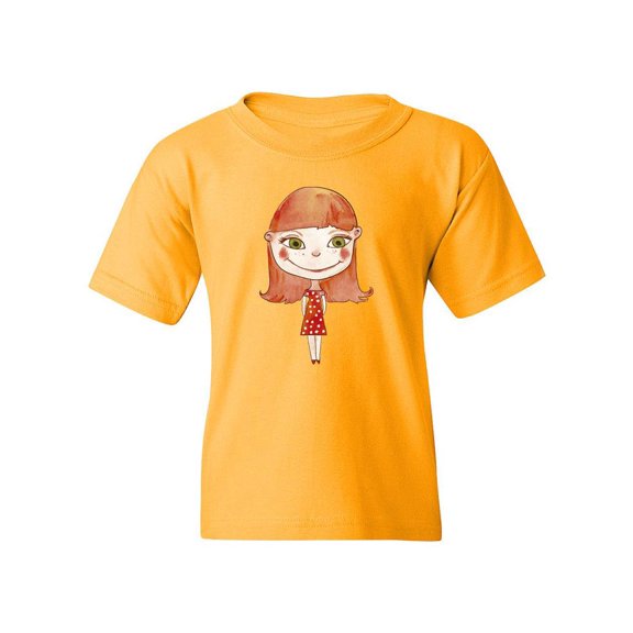 Red-haired Girl T-Shirt Juniors -Image by Shutterstock, Small