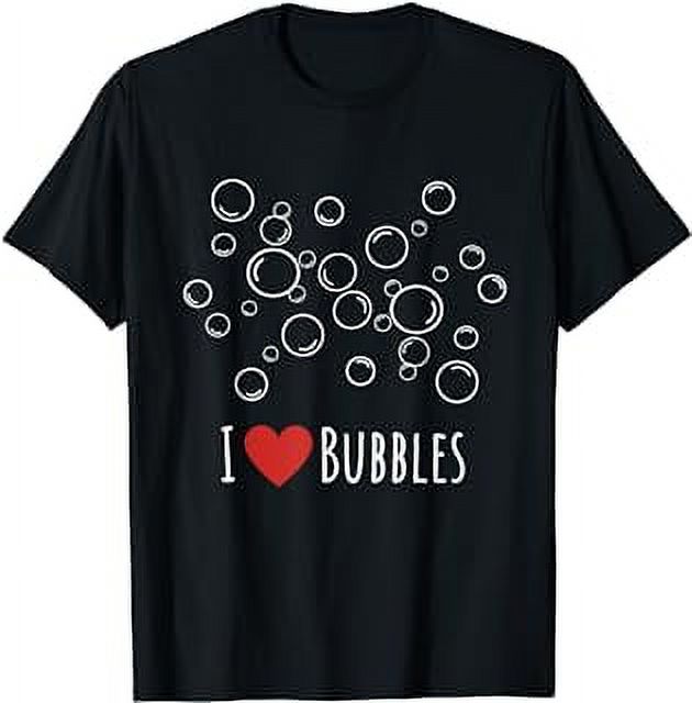 Red heart with with bubbles funny bubble design T-Shirt - Walmart.com