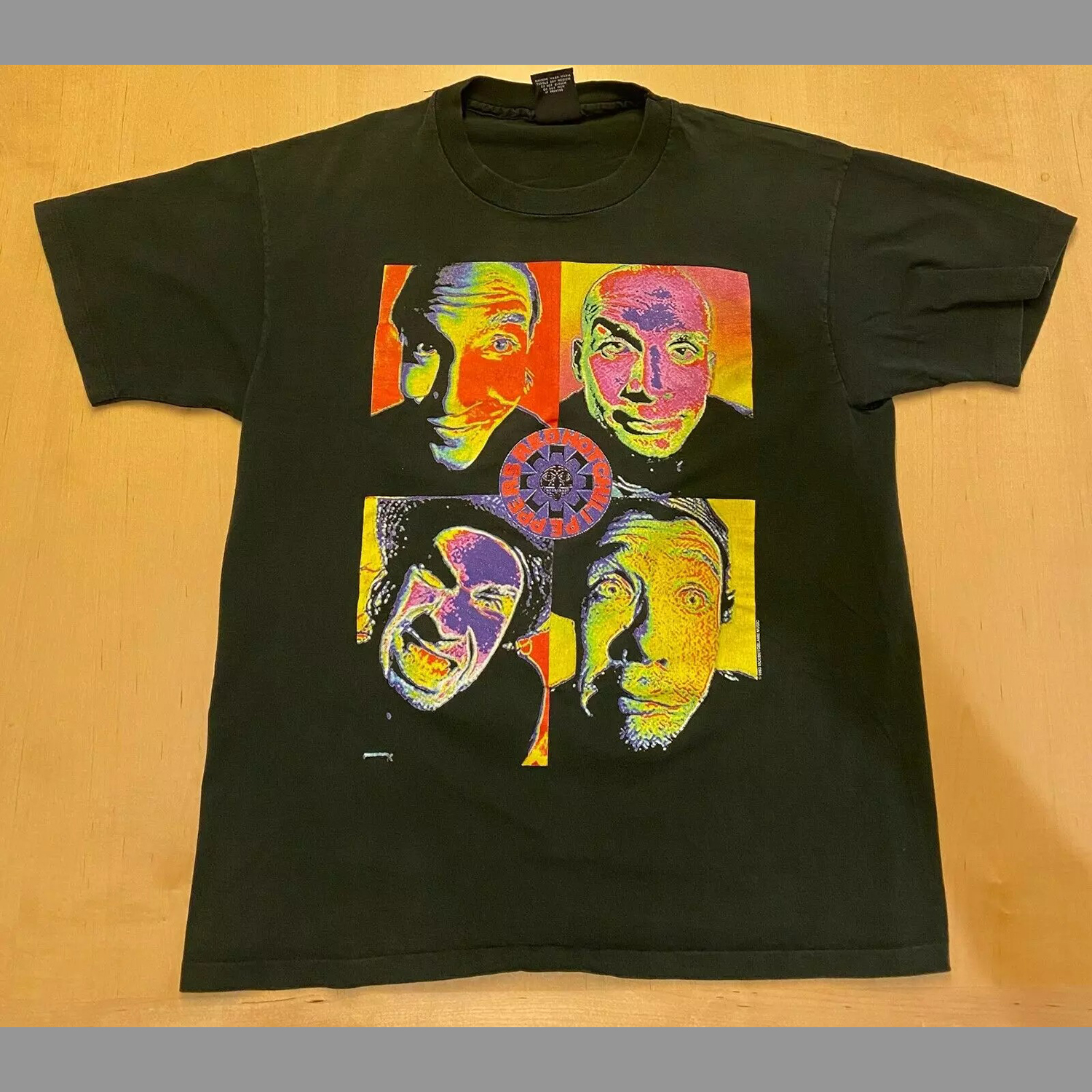 Red hot chili pepper Band Members Black TShirt Cotton