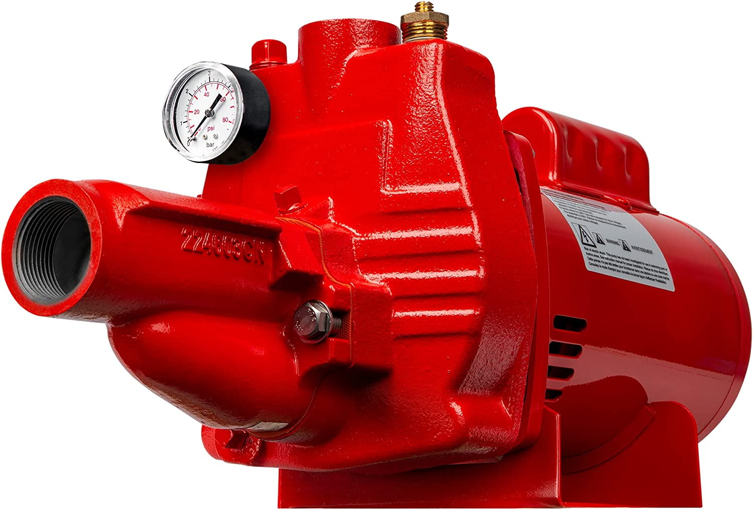 Red Cast Iron 3/4 HP Convertible Jet Pump