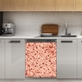 thumbnail image 1 of Red neuron network pattern image Dishwasher Magnet Cover Decorative Sticker for Home Cabinet Kitchen 23" x26", 1 of 5