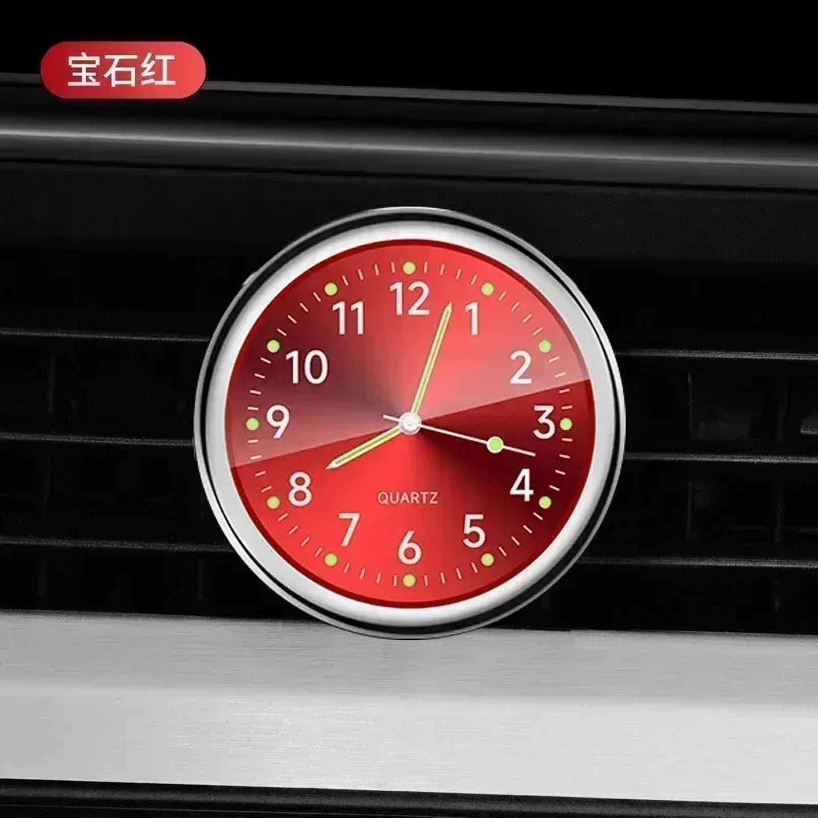 Mini Horloge Voiture Numérique Analogique Lumineuse - Horloge Tableau De Bord Universelle Quartz