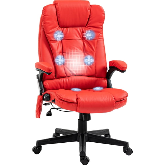 Red office chair | Vibration massage and remote control | Enhance work comfort and efficiency