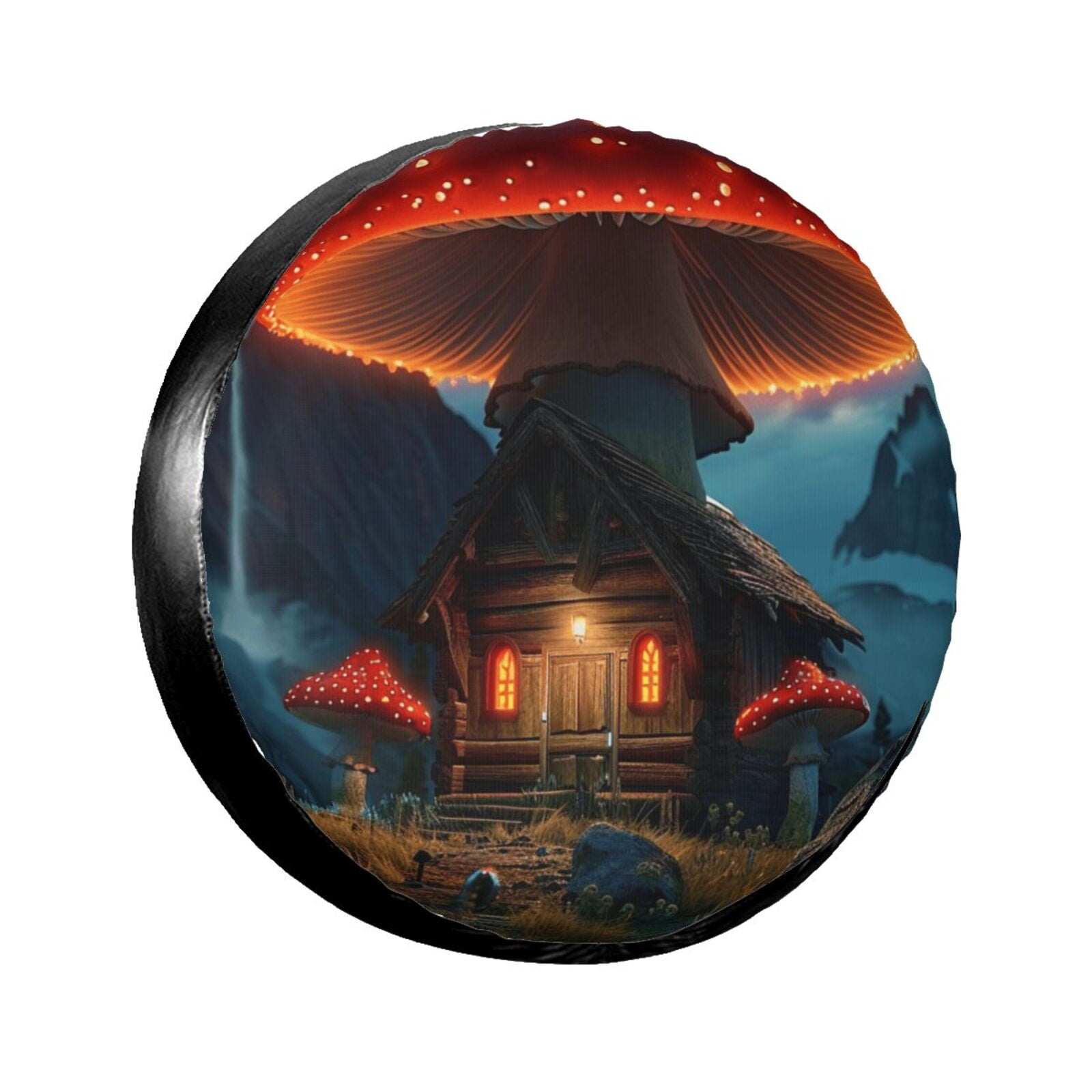 Red plant architecture Spare tire cover, wheel protector, weather proof