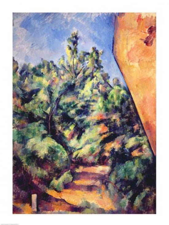 Red rock c1895 Canvas Art - Paul Cezanne (18 x 24)